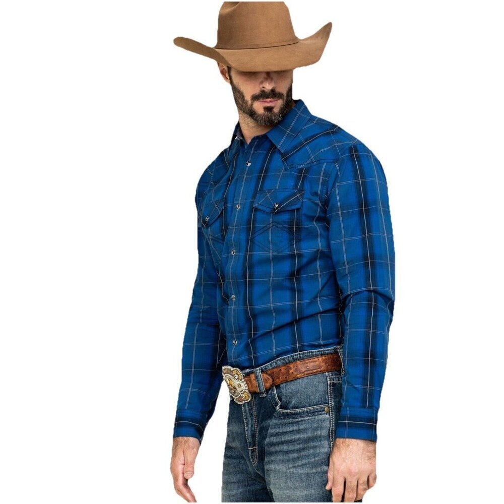 Cody James Skedaddle Plaid Long Sleeve Western Shirt Men 2XLT